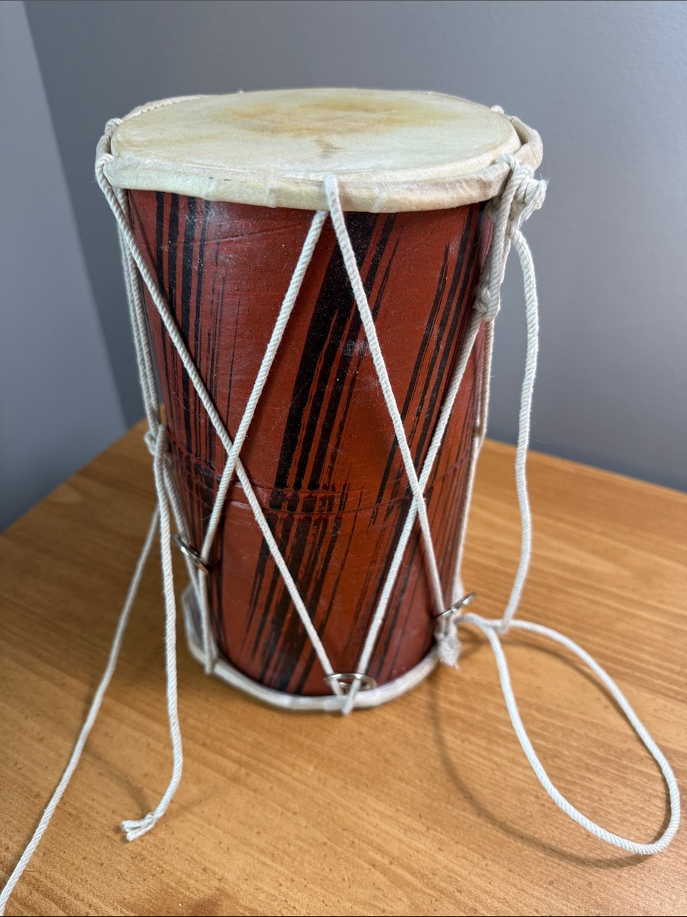 Handcrafted African Style Double Headed Drum